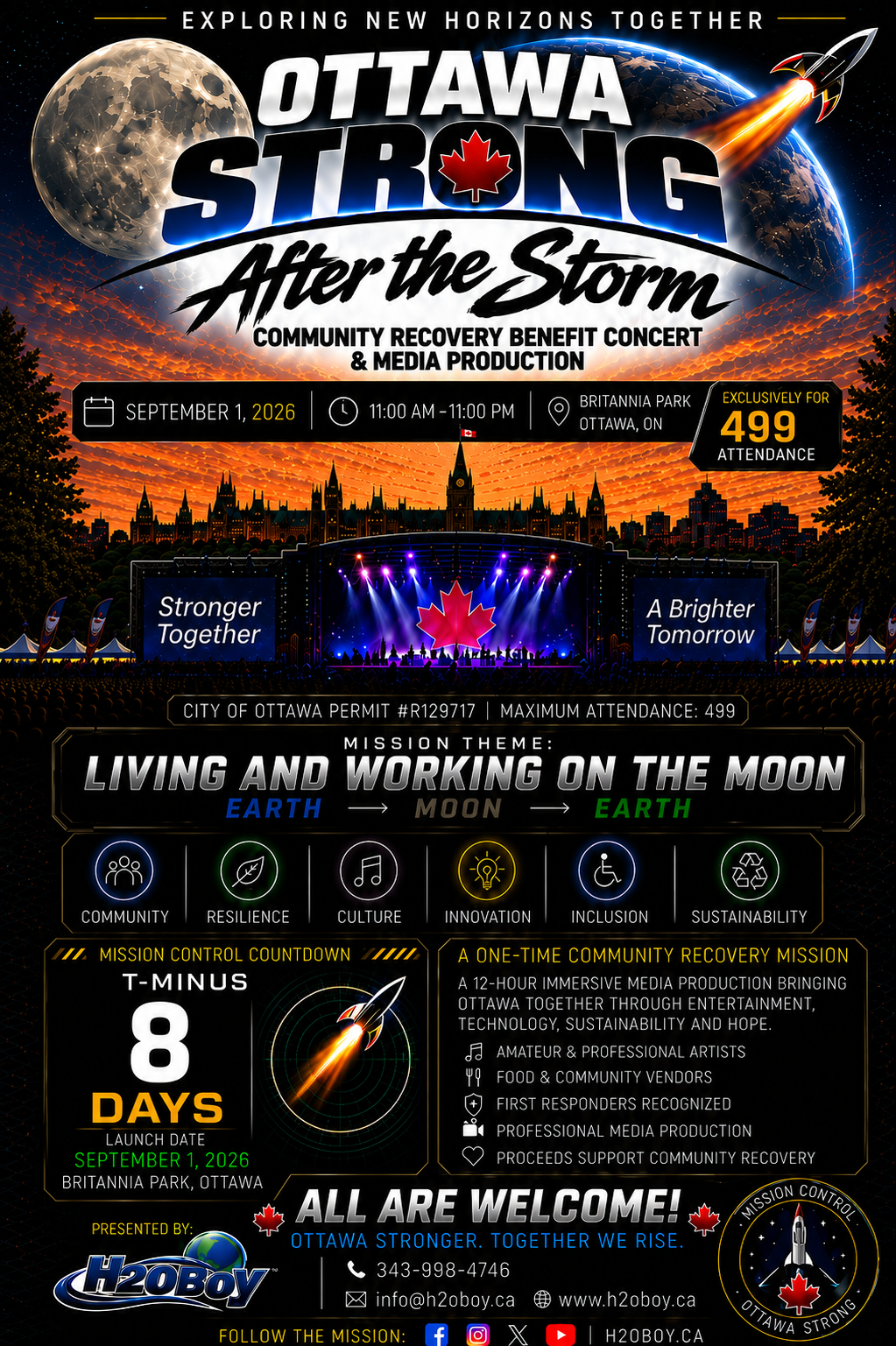 Ottawa Strong: After the Storm — T-Minus 8 Days event poster