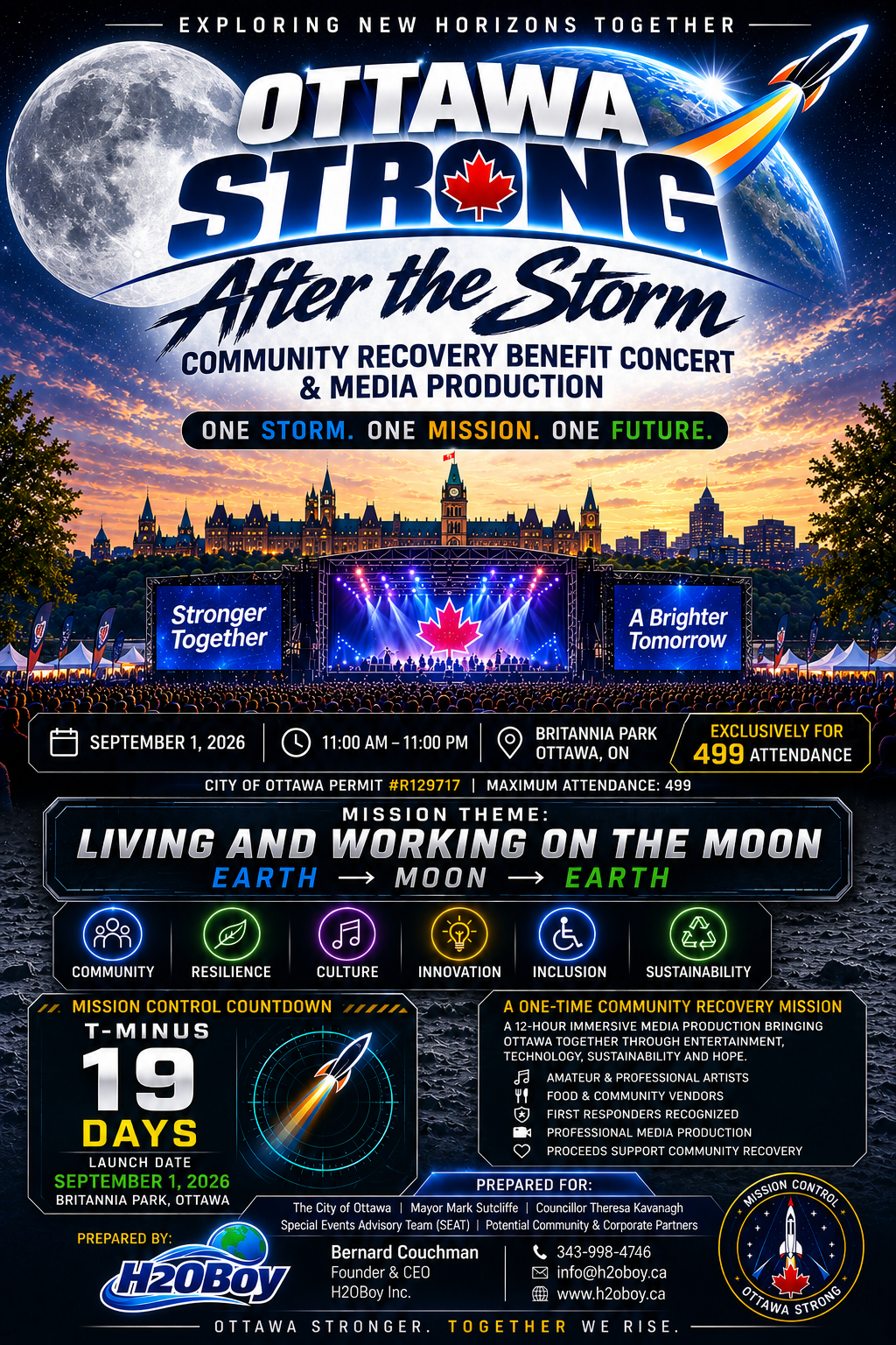 ARTISTS AND ASTRONAUT DEPLOYMENT — OTTAWA STRONG: AFTER THE STORM, Mission Control at H2OBoy