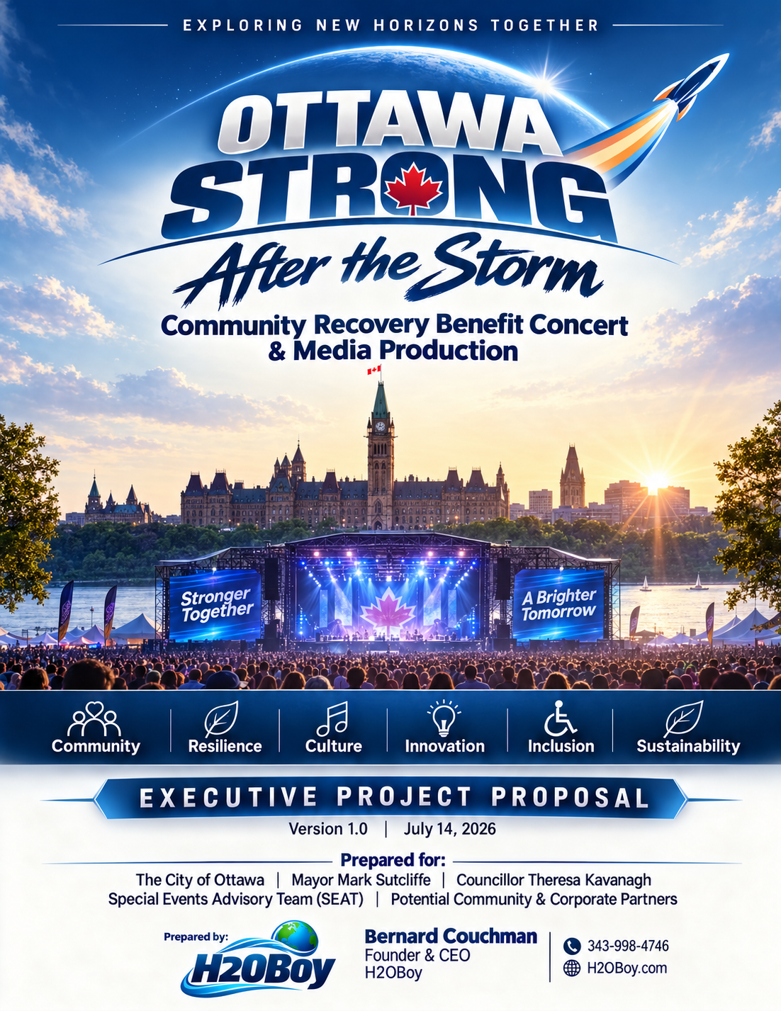 Mission Control Ottawa Strong After the Storm Community Recovery Benefit Concert T-minus 22 Days